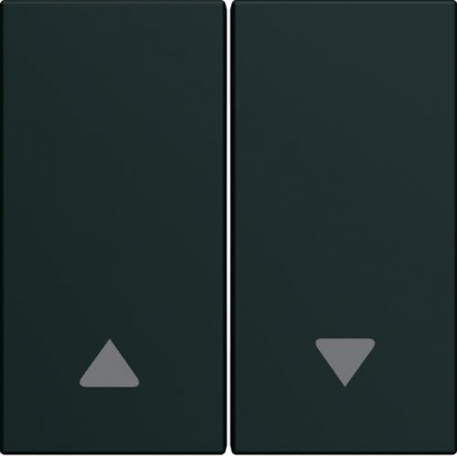 Μετώπη Διακόπτη Ρολών 2 Στοιχείων Μαύρο WXD300N HAGER