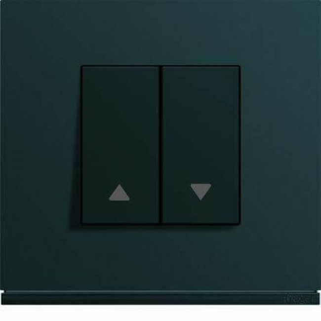 Μετώπη Διακόπτη Ρολών 2 Στοιχείων Μαύρο WXD300N HAGER