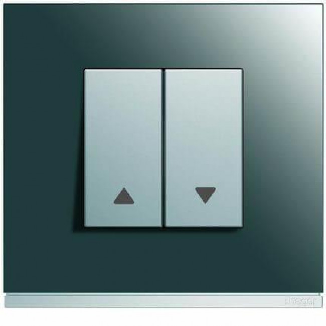 Μετώπη Διακόπτη Ρολών 2 Στοιχείων Αλουμίνιο WXD300T HAGER