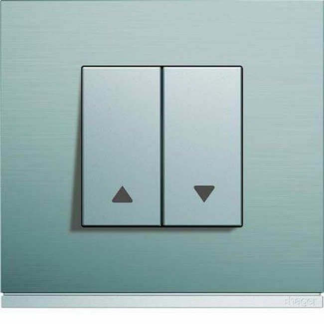 Μετώπη Διακόπτη Ρολών 2 Στοιχείων Αλουμίνιο WXD300T HAGER