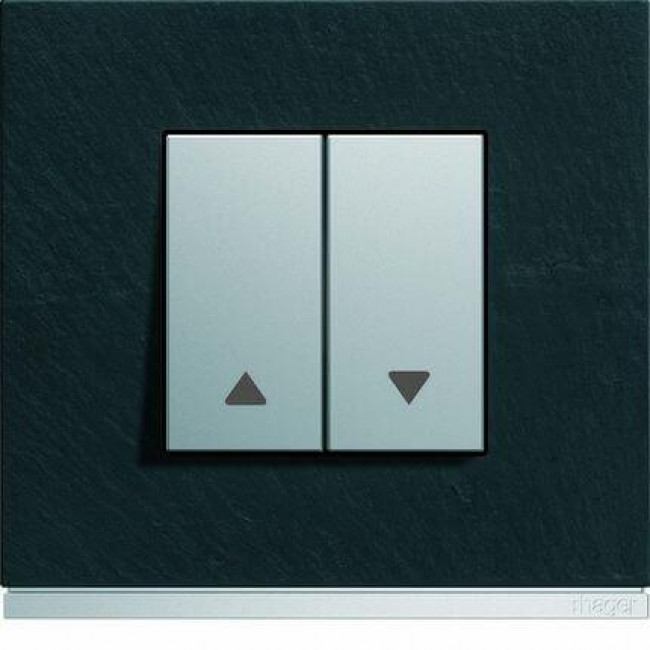 Μετώπη Διακόπτη Ρολών 2 Στοιχείων Αλουμίνιο WXD300T HAGER