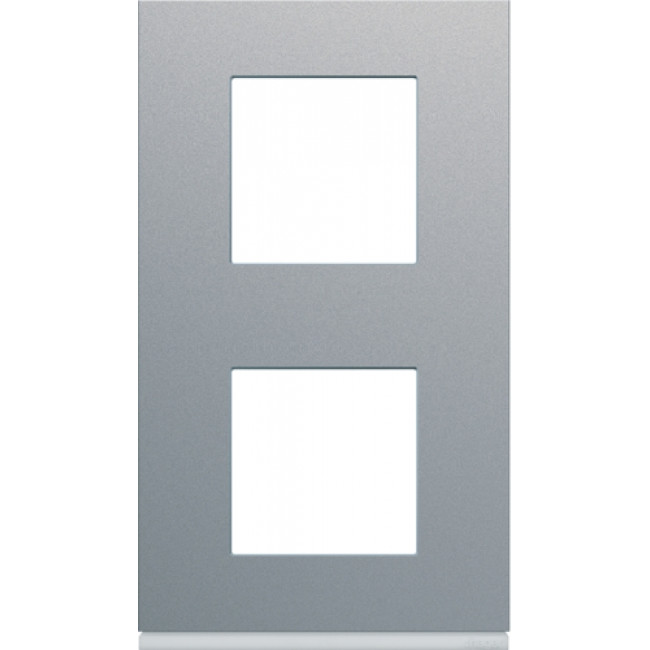 Πλαίσιο 4 Στοιχείων Σε 2 Θέσεις Κάθετο Αλουμίνιο Gallery WXP0142 HAGER