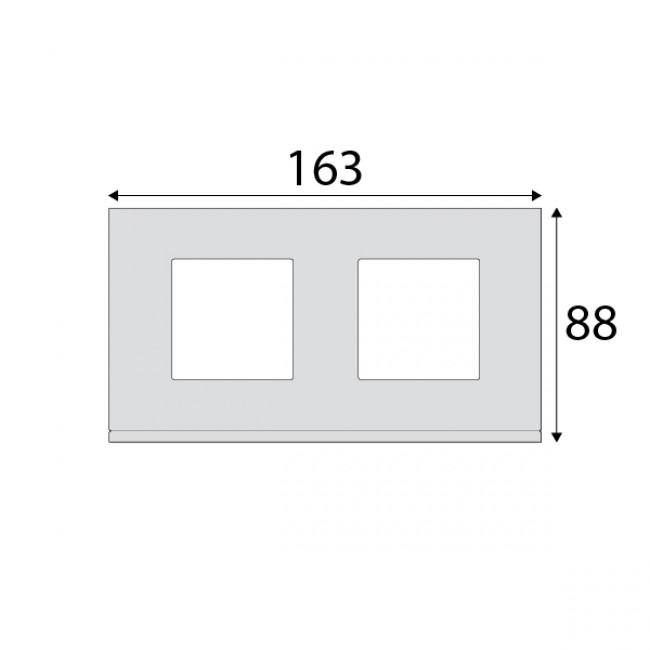 Πλαίσιο 4 Στοιχείων Σε 2 Θέσεις Οριζόντιο Μαύρο Gallery WXP0212 HAGER