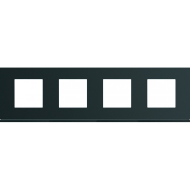 Πλαίσιο 8 Στοιχείων Σε 4 Θέσεις Οριζόντιο Μαύρο Gallery WXP0214 HAGER