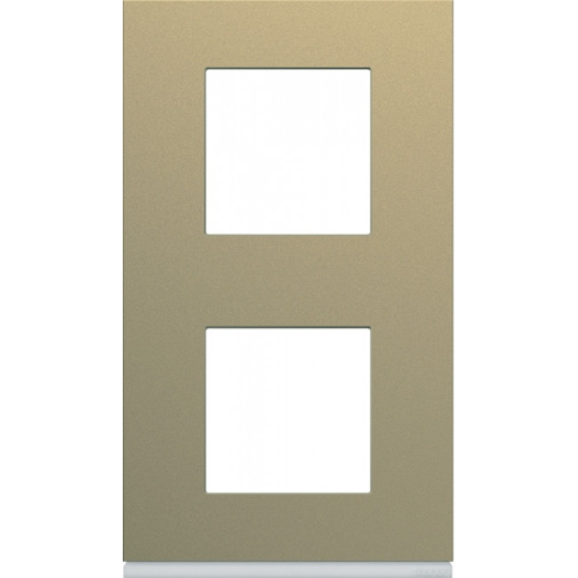 Πλαίσιο 4 Στοιχείων Σε 2 Θέσεις Κάθετο Σαμπάνια Gallery WXP0442 HAGER