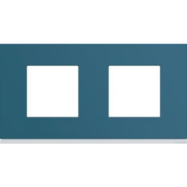 Πλαίσιο 4 Στοιχείων Σε 2 Θέσεις Οριζόντιο Μπλε Gallery WXP0712 HAGER