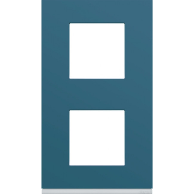 Πλαίσιο 4 Στοιχείων Σε 2 Θέσεις Κάθετο Μπλε Gallery WXP0742 HAGER