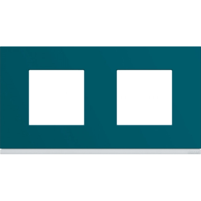 Πλαίσιο 4 Στοιχείων Σε 2 Θέσεις Οριζόντιο Πράσινο Gallery WXP0812 HAGER