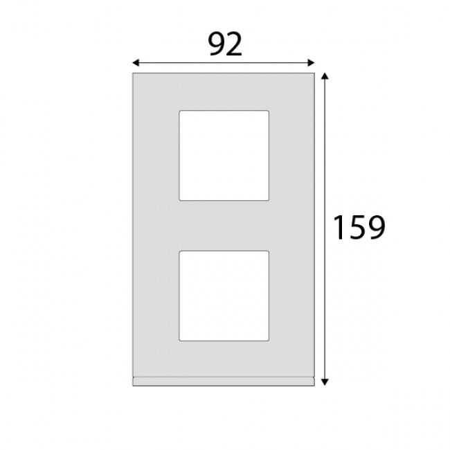 Πλαίσιο 4 Στοιχείων Σε 2 Θέσεις Κάθετο Πράσινο Gallery WXP0842 HAGER