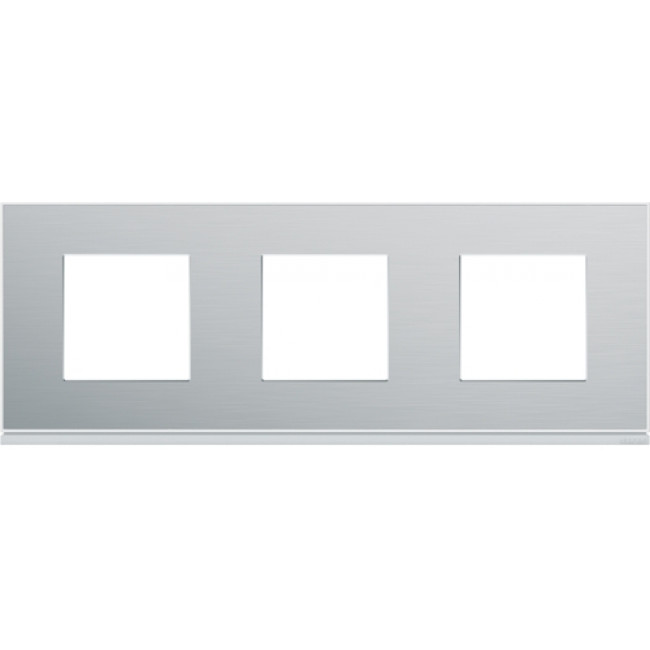 Πλαίσιο 6 Στοιχείων Σε 3 Θέσεις Οριζόντιο Αλουμίνιο Gallery WXP2013 HAGER