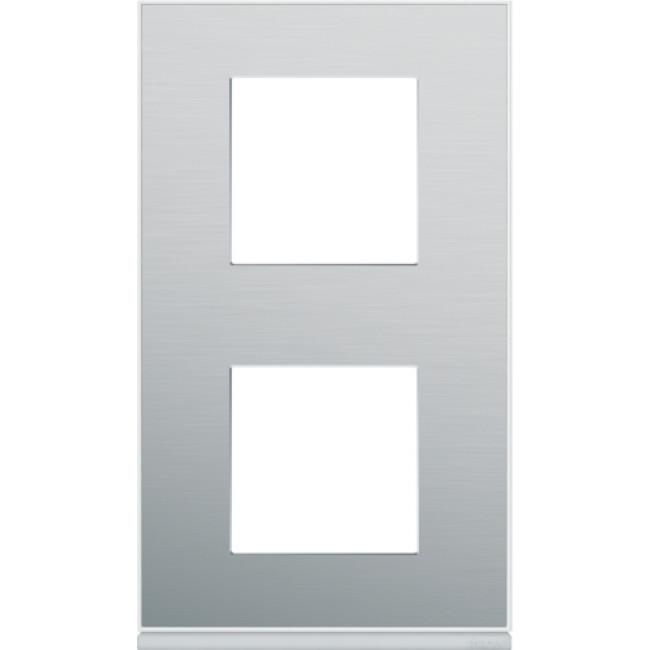 Πλαίσιο 4 Στοιχείων Σε 2 Θέσεις Κάθετο Αλουμίνιο Gallery WXP2042 HAGER