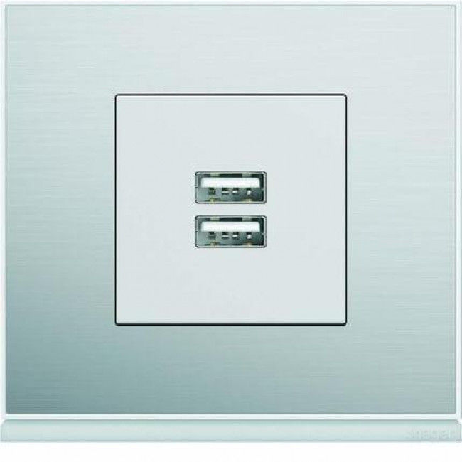 Πλαίσιο 4 Στοιχείων Σε 2 Θέσεις Κάθετο Αλουμίνιο Gallery WXP2042 HAGER