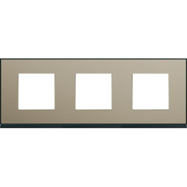 Πλαίσιο 6 Στοιχείων Σε 3 Θέσεις Οριζόντιο Μπρονζέ Gallery WXP2213 HAGER