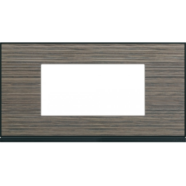 Πλαίσιο 4 Στοιχείων Καφέ Σκούρο Ξύλο Gallery WXP2404 HAGER