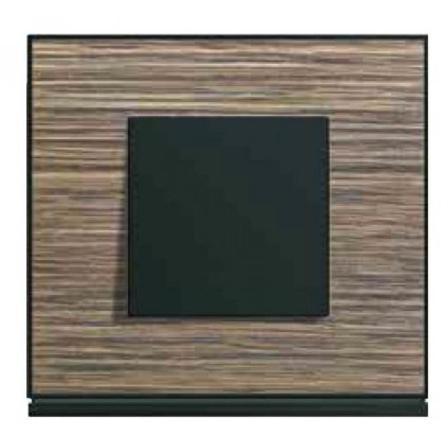 Πλαίσιο 4 Στοιχείων Καφέ Σκούρο Ξύλο Gallery WXP2404 HAGER