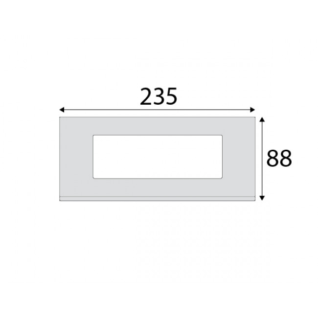Πλαίσιο 8 Στοιχείων Ανθρακί Gallery WXP4408 HAGER