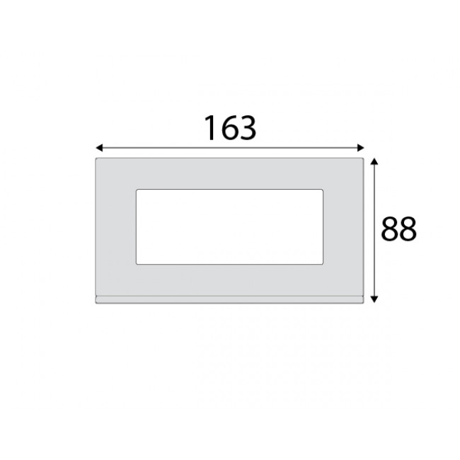 Πλαίσιο 5 Στοιχείων Γκρί Gallery WXP4805 HAGER