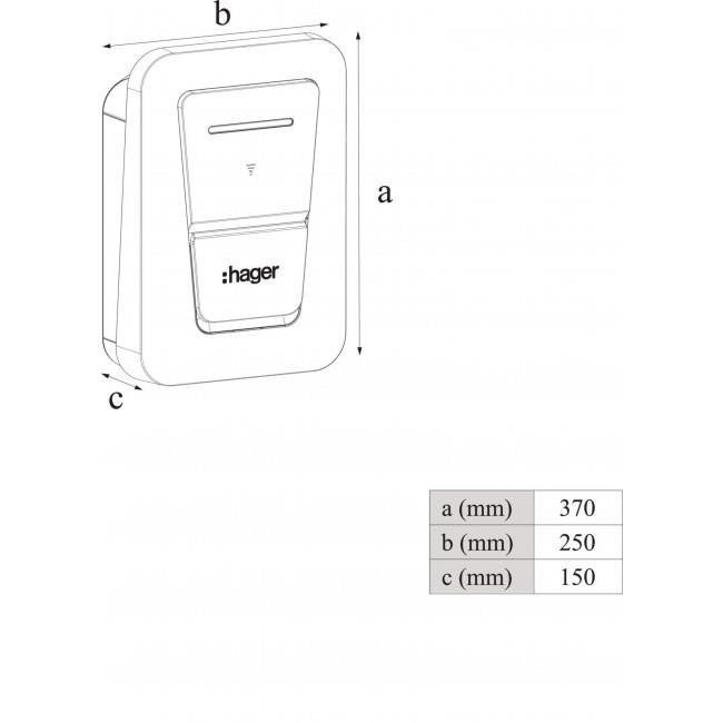Σταθμός Φόρτισης Μονοφασικός 7kW witty.one XVR107S HAGER
