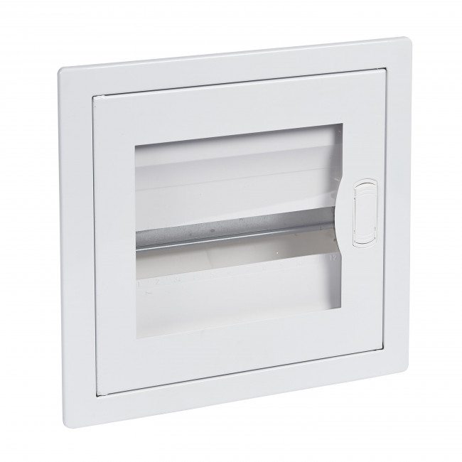 Πίνακας Χωνευτός 1 Σειράς 12 Στοιχείων Λευκός Διάφανη Πόρτα NEDBOX  001451 LEGRAND