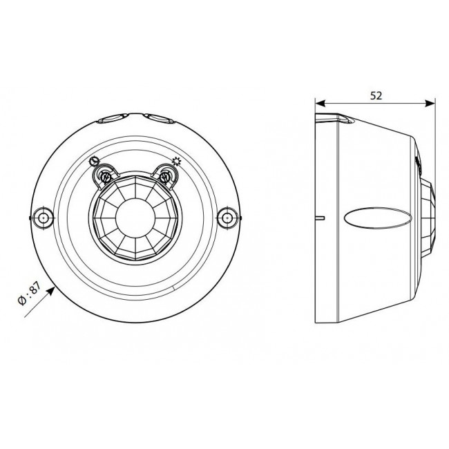 Ανιχνευτής Κίνησης Οροφής 360° Λευκό 048948 LEGRAND