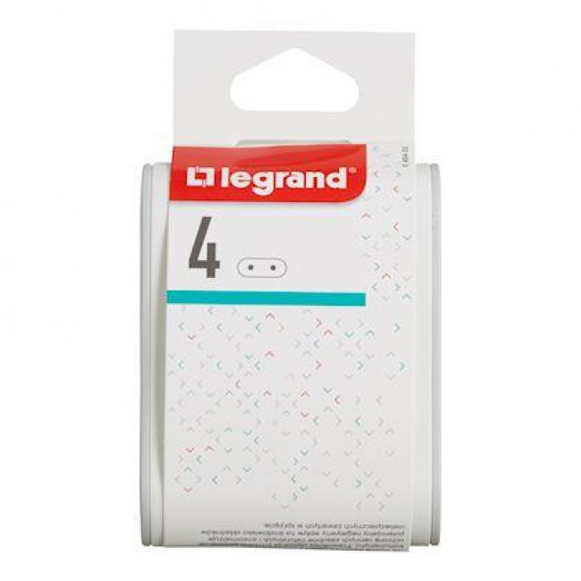 Πολύπριζο 4 Διπολικά Λευκό/Γκρί 049400 LEGRAND