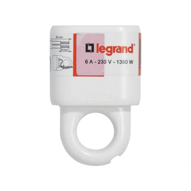 Φίς 2P Διπολικό Θηλυκό Λευκό 050166 LEGRAND