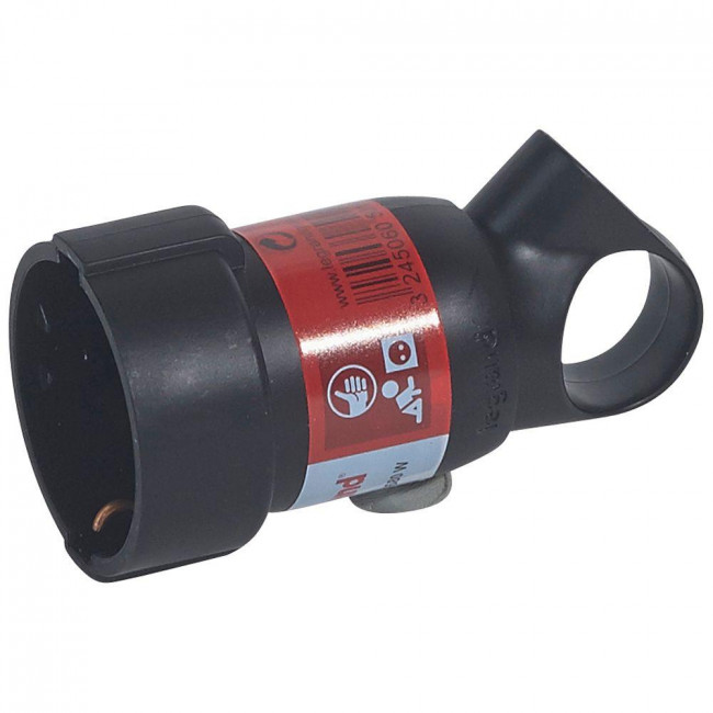 Φίς 2P+T Σούκο Προέκτασης Με Δακτύλιο Μαύρο