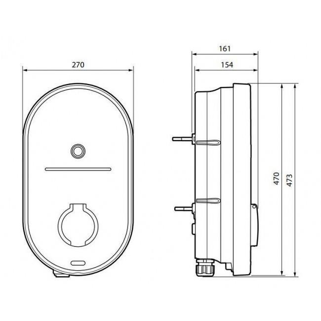 Σταθμός Φόρτισης Τριφασικός 22kW Green’up™Home 057042 LEGRAND
