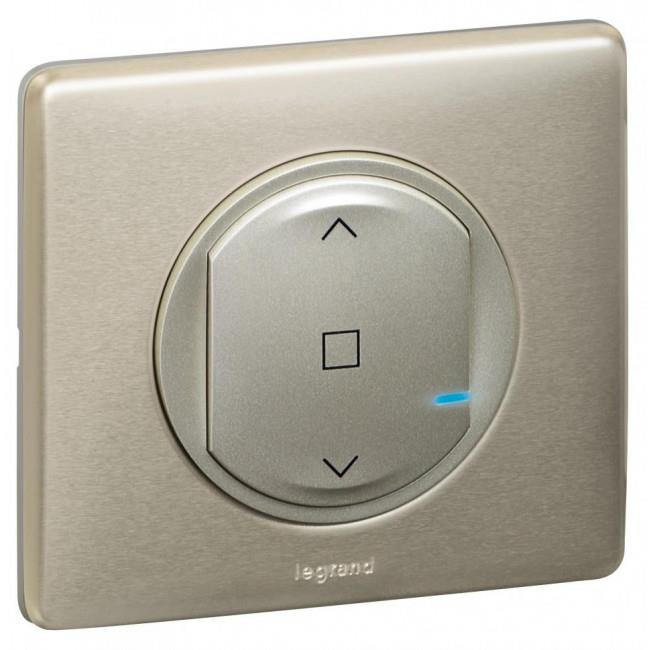 Ενσύρματος Διακόπτης Ρολών Τιτάνιο 067776A Celiane with Netatmo®