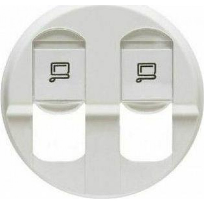 Μετώπη Πρίζας RJ45 Διπλής Λευκό Celiane™ 068252 LEGRAND