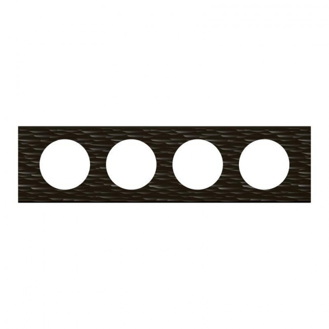 Πλαίσιο 4 Θέσεων Materials Μαύρο Corian Celiane™ 069024 LEGRAND