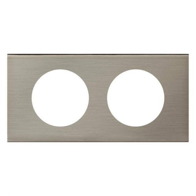 Πλαίσιο 2 Θέσεων Materials Ατσαλι Brushed Celiane™ 069102 LEGRAND
