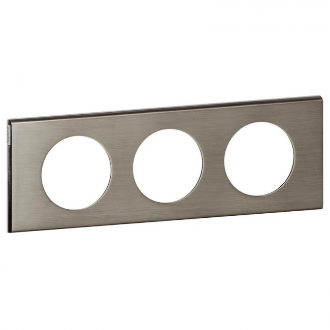 Πλαίσιο 3 Θέσεων Materials Ατσαλι Brushed Celiane™ 069103 LEGRAND