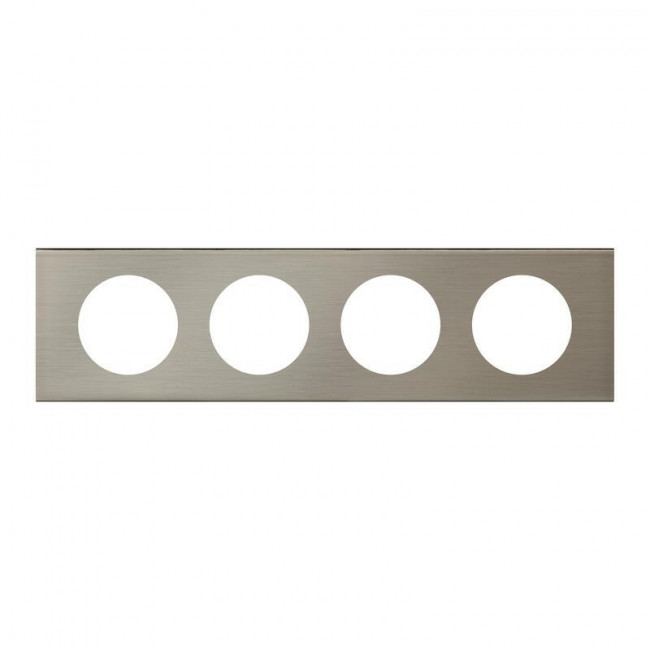 Πλαίσιο 4 Θέσεων Materials Ατσαλι Brushed Celiane™ 069104 LEGRAND