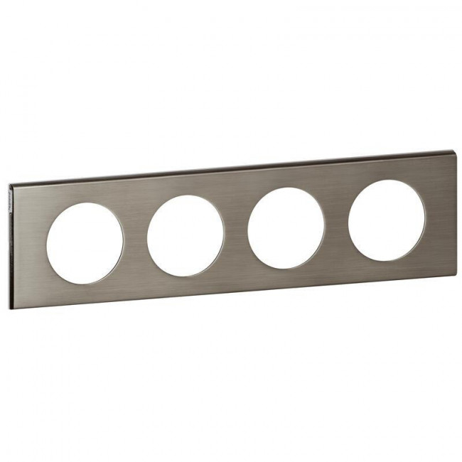Πλαίσιο 4 Θέσεων Materials Ατσαλι Brushed Celiane™ 069104 LEGRAND