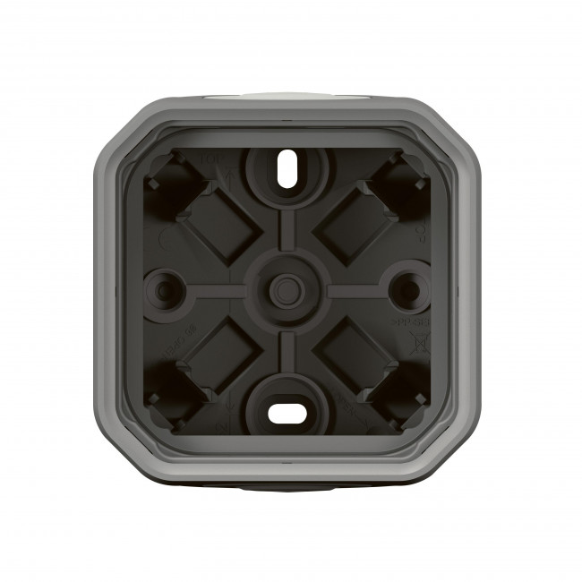 Κουτί 1 Θέσης Επίτοιχο Γκρι Plexo 069651L LEGRAND