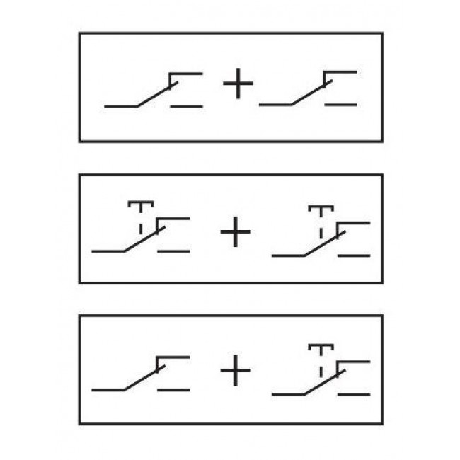 Διακόπτης Διπλός A/R Ή Διπλό Μπουτόν Επίτοιχο Λευκό Plexo 069755L LEGRAND