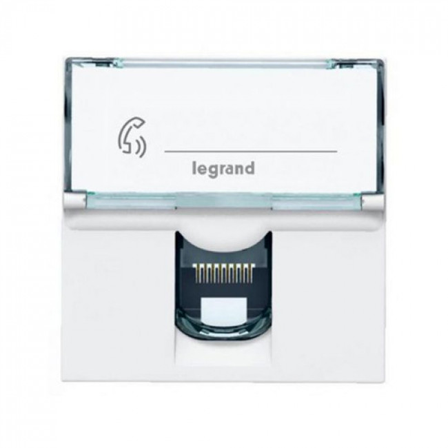 Πριζα Δικτύου RJ45 Cat.5e UTP 2 Στοιχείων Λευκό Mosaic™ 076554 LEGRAND