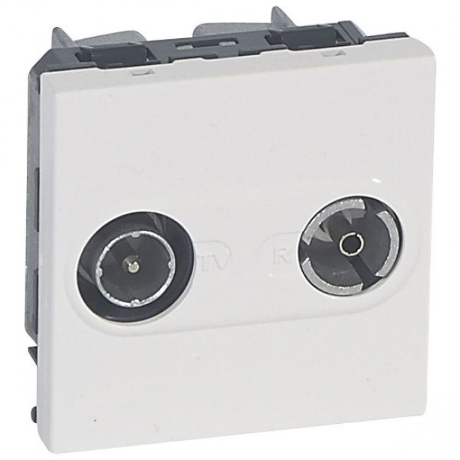 Πρίζα TV-RD Τερματική 2 Στοιχείων Λευκό Mosaic™ 078788 LEGRAND