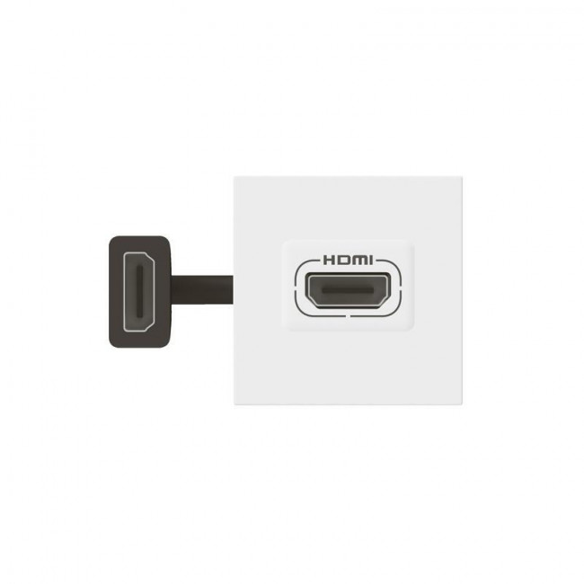 Πρίζα HDMI Προκαλωδιωμένη 2 Στοιχείων Λευκό Mosaic™ 078979L LEGRAND