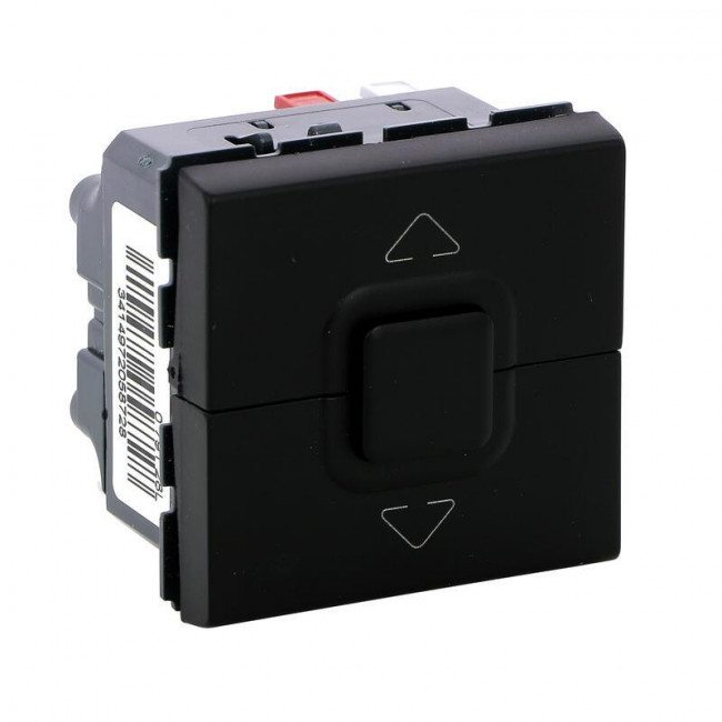 Μπουτόν Ρολών 2 Στοιχείων Μαύρο Mosaic™ 079128L LEGRAND