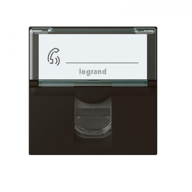 Πριζα Δικτύου RJ45 Cat.6 UTP 2 Στοιχείων Μαύρο Mosaic™ 079164L LEGRAND