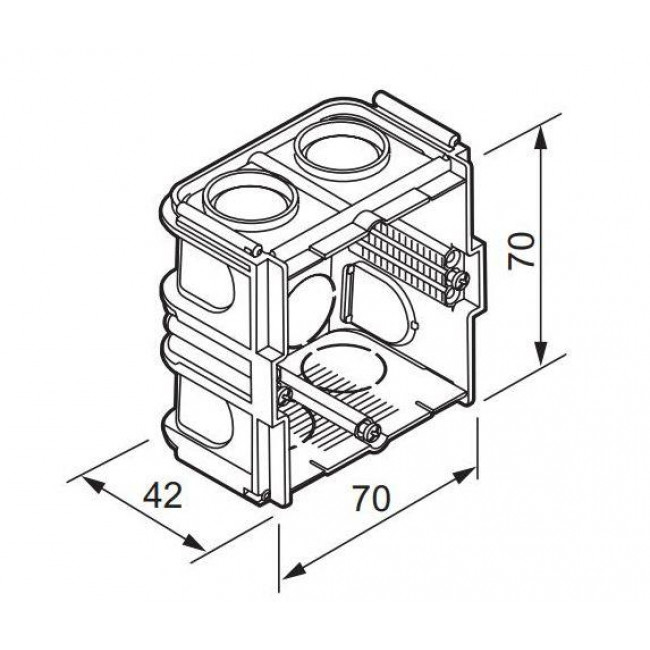 Κουτί Διακοπτών Εντοιχισμού 1 Θέσης Και Ενιαίου Πλαισίου 080141 Batibox™ LEGRAND