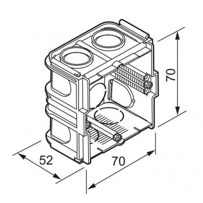 Κουτί Διακοπτών Εντοιχισμού 1 Θέσης Και Ενιαίου Πλαισίου 080151 Batibox™ LEGRAND