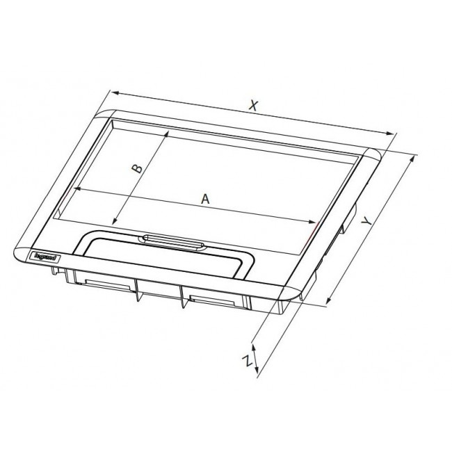Κάλυμμα Με Πλαστικό Πλαίσιο Γκρι Για Βάση 16 ή 24 Στοιχείων 088002 LEGRAND