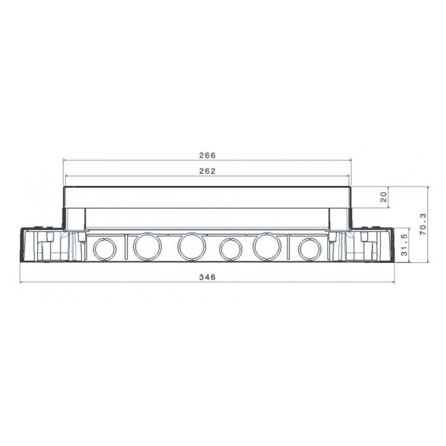 Κουτί Ρυθμιζόμενο Μειωμένου Ύψους Για Μπετόν 088073 LEGRAND