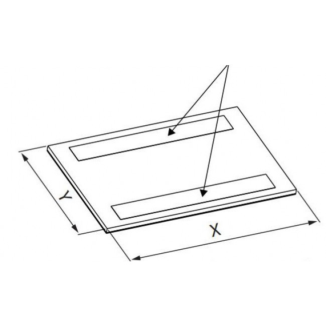 Επένδυση Inox Για Μεταλλικό Κάλυμμα 8 ή 12 Στοιχείων 088145 LEGRAND