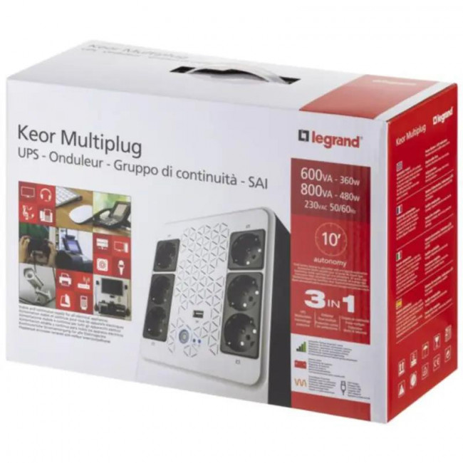 UPS Line Interactive 800VA-480W KEOR 310082 LEGRAND