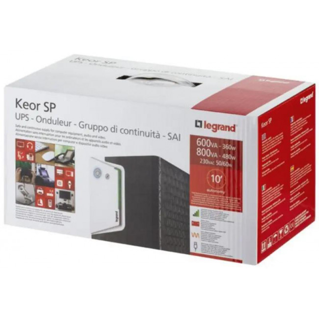 Ups Line Interactive 600VA-360W KEOR-SP 310180 LEGRAND