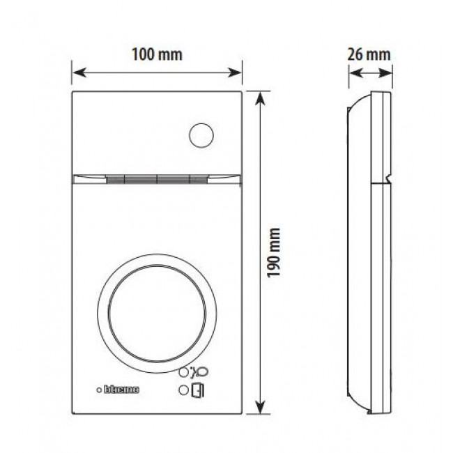 KIT Θυροτηλεόρασης 1 Διαμερίσματος Wi-Fi Με Οθόνη 5'' Μαύρη With Netatmo® 363926 BTICINO